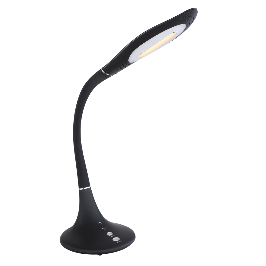 Globo - LED Ściemnialna dotykowa elastyczna lampa stołowa LED/9W/230V 3000/4500/6500K czarna