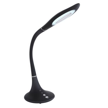 Globo - LED Ściemnialna dotykowa elastyczna lampa stołowa LED/9W/230V 3000/4500/6500K czarna