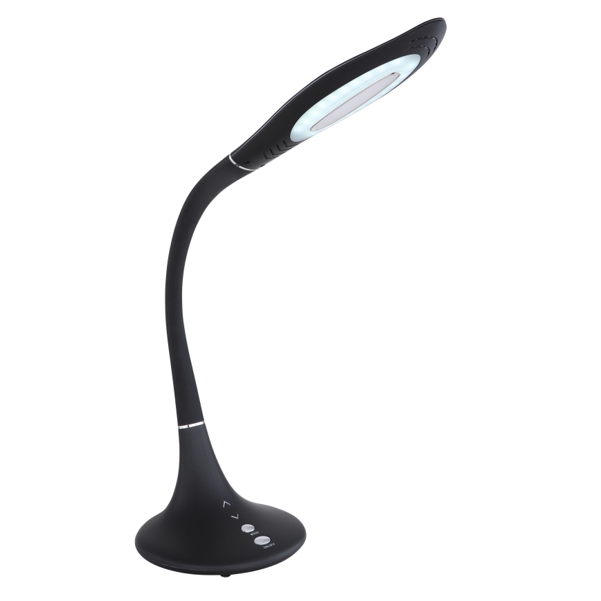 Globo - LED Ściemnialna dotykowa elastyczna lampa stołowa LED/9W/230V 3000/4500/6500K czarna