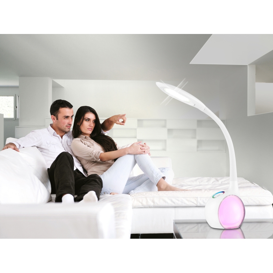 Globo 58278 - LED Lampa stołowa TARRON 1xLED/5W + 2xLED/0,1W