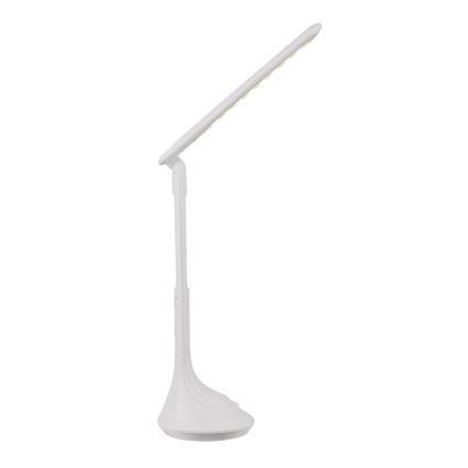 Globo - Ładowalna, ściemnialna lampa stołowa LED z wyświetlaczem, 4W/230V, 2200 mAh, biała