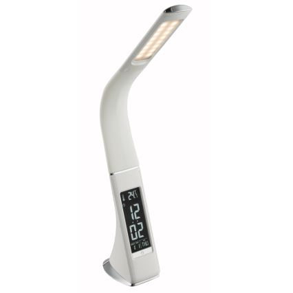 Globo - LED Ściemnialna dotykowa lampa stołowa z wyświetlaczem LED/6,5W/230V 3000/4500/5800K biała