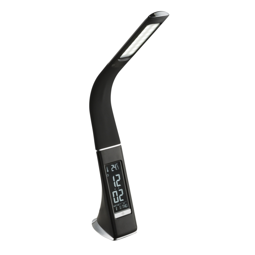 Globo - ściemniana dotykowa lampka biurkowa z wyświetlaczem LED/6,5W/230V 3000/4500/5800K czarna