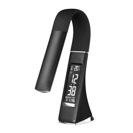 Globo - ściemniana dotykowa lampka biurkowa z wyświetlaczem LED/6,5W/230V 3000/4500/5800K czarna