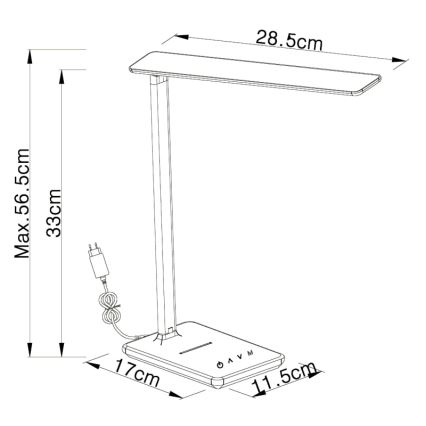 Globo - LED Lampa stołowa ściemnialna LED/5W/230V