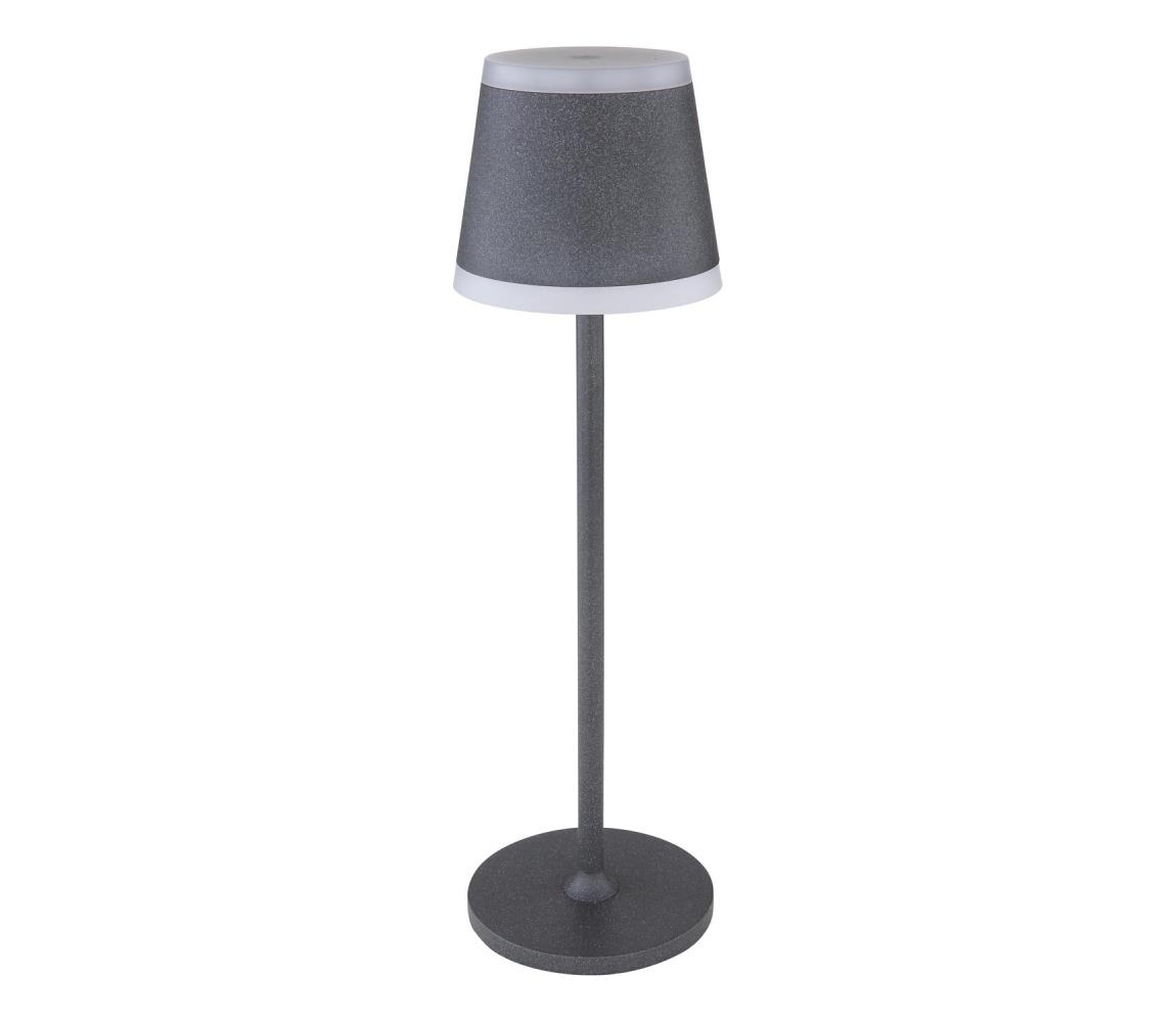 Globo 58433G - LED Ściemnialna lampa stołowa RIDLEY LED/4,6W/3,7V 3000K szara