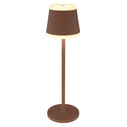 Globo - LED Ściemnialna akumulatorowa dotykowa lampa stołowa LED/4,6W/3,7V 3000K 1800mAh brązowa IP54