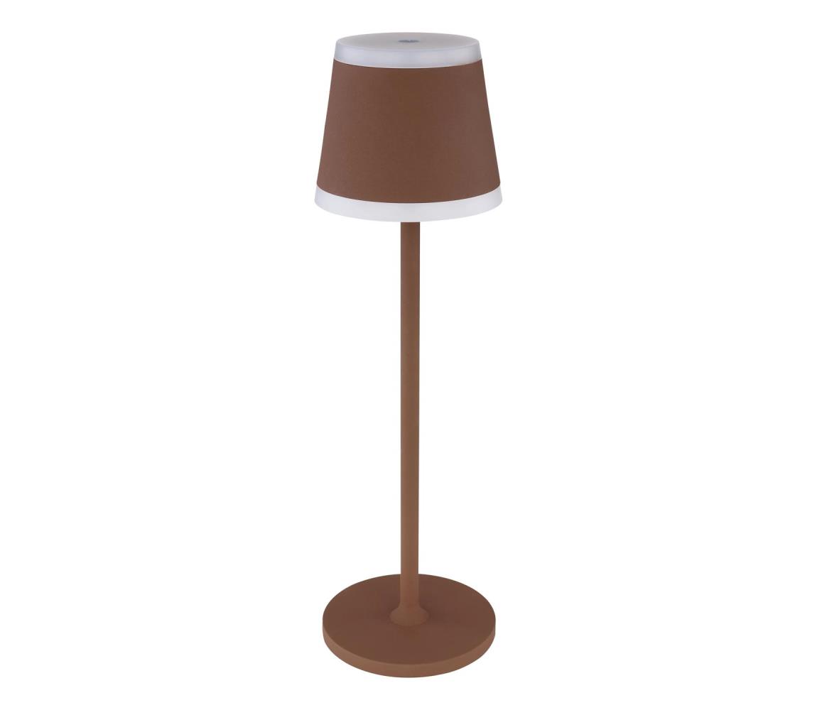 Globo 58433R - LED Ściemnialna lampa stołowa RIDLEY LED/4,6W/3,7V 3000K brązowa