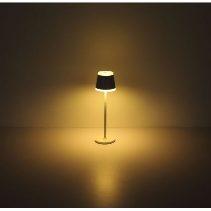 Globo - LED Ściemnialna akumulatorowa dotykowa lampa stołowa LED/4,6W/230V 1800 mAh USB IP54 biała