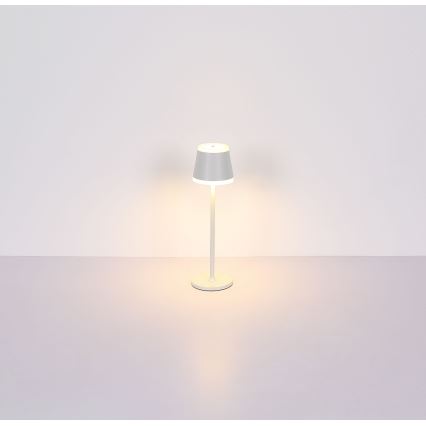 Globo - LED Ściemnialna akumulatorowa dotykowa lampa stołowa LED/4,6W/230V 1800 mAh USB IP54 biała
