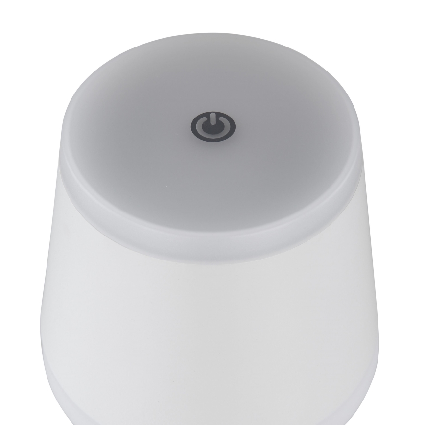 Globo - LED Ściemnialna akumulatorowa dotykowa lampa stołowa LED/4,6W/230V 1800 mAh USB IP54 biała