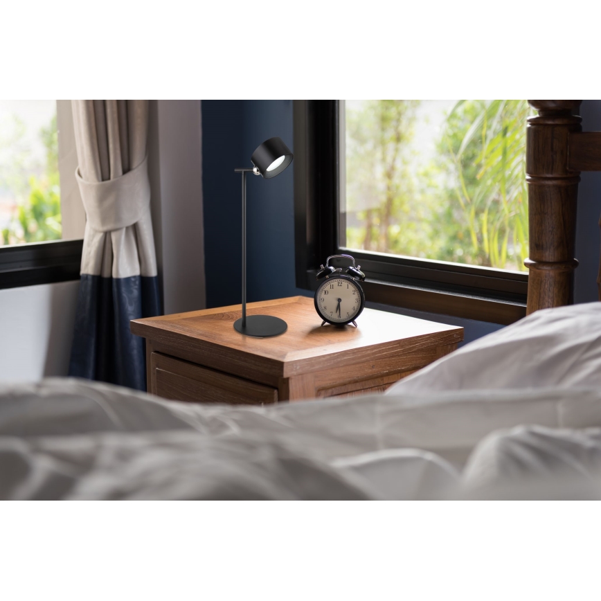 Globo - LED Ściemnialna dotykowa lampa stołowa 4w1 LED/4W/5V 3000/4000/5000K 1200 mAh czarna