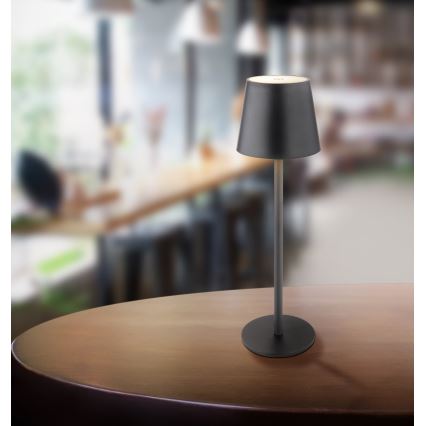 Globo - LED Ściemnialna dotykowa zewnętrzny lampa LED/3W/3,7V IP44 1800 mAh USB czarny