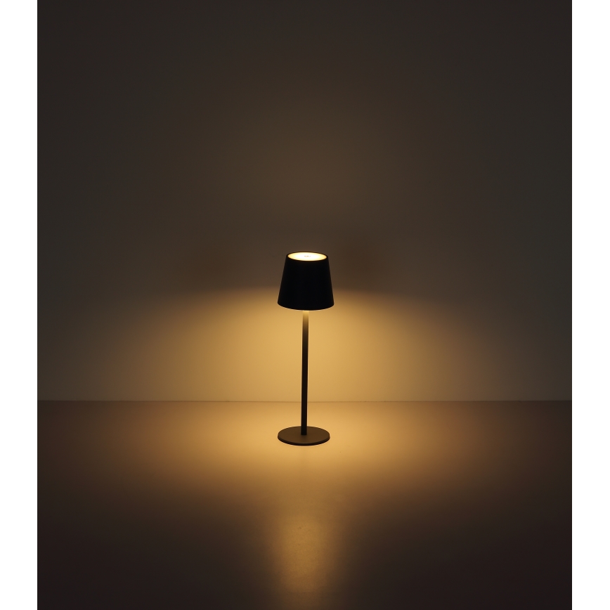 Globo - LED Ściemnialna dotykowa zewnętrzny lampa LED/3W/3,7V IP44 1800 mAh USB czarny