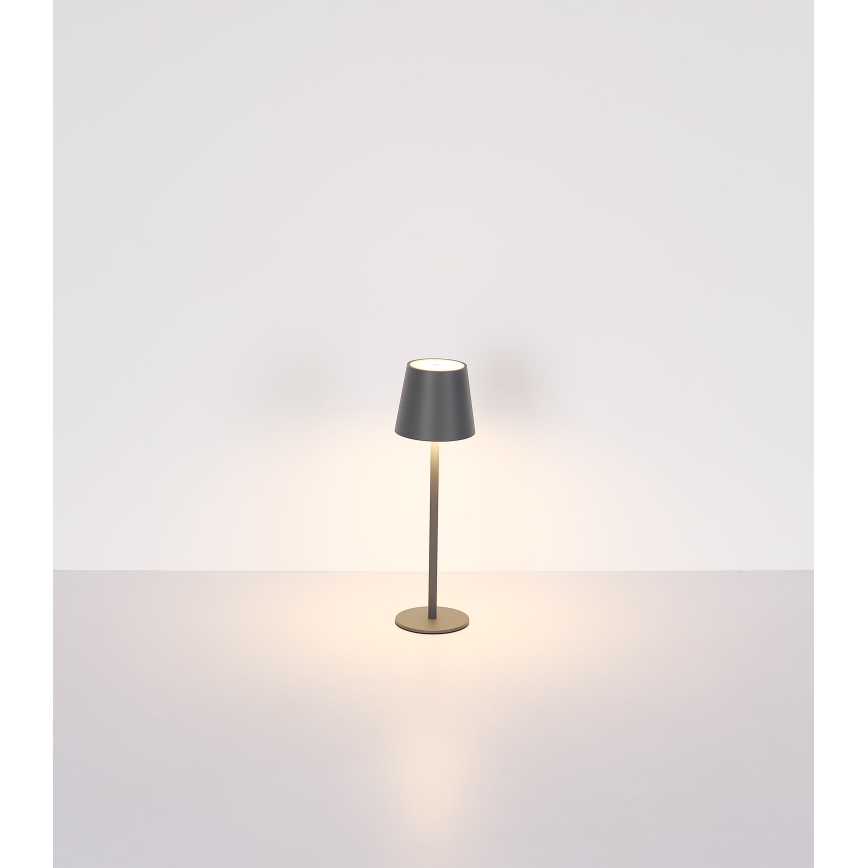 Globo - LED Ściemnialna dotykowa zewnętrzny lampa LED/3W/3,7V IP44 1800 mAh USB czarny