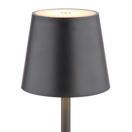 Globo - LED Ściemnialna dotykowa zewnętrzny lampa LED/3W/3,7V IP44 1800 mAh USB czarny