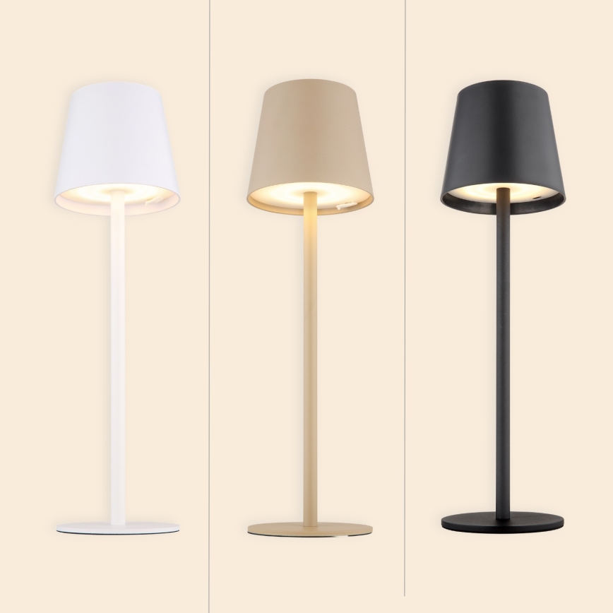 Globo - LED Ściemnialna dotykowa zewnętrzny lampa LED/3W/3,7V IP44 1800 mAh USB czarny