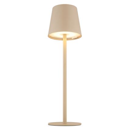 Globo - LED Ściemnialna dotykowa zewnętrzny lampa LED/3W/3,7V IP44 1800 mAh USB beżowy