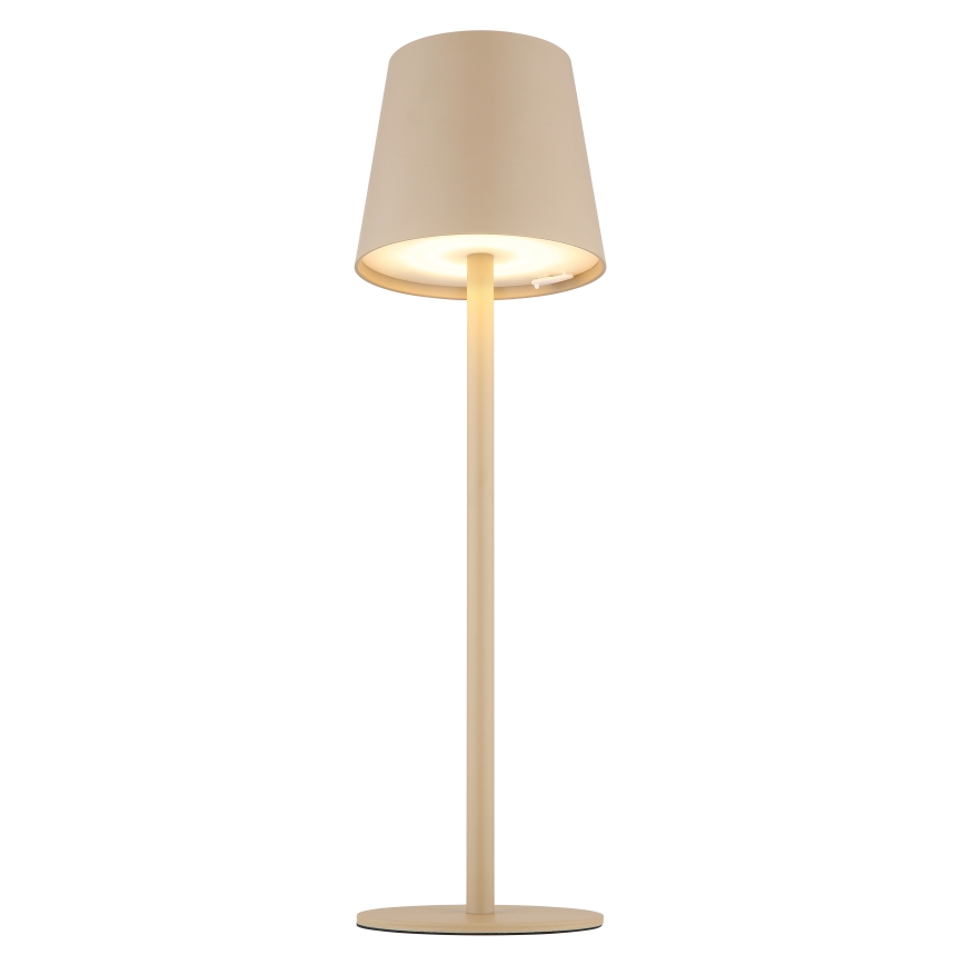Globo - LED Ściemnialna dotykowa zewnętrzny lampa LED/3W/3,7V IP44 1800 mAh USB beżowy