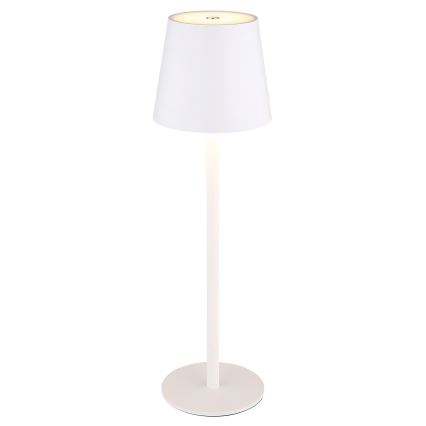 Globo - LED Ściemnialna dotykowa zewnętrzny lampa LED/3W/3,7V IP44 1800 mAh USB biały