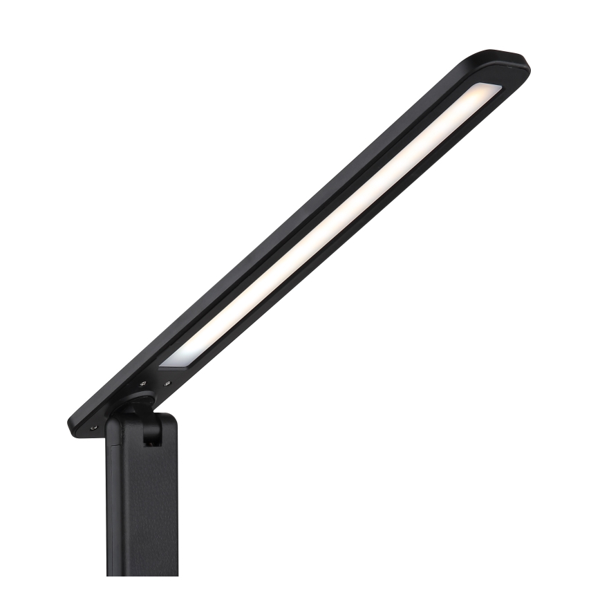 Globo - LED Dotykowa ściemnialna akumulatorowa lampa stołowa LED/5W/5V 2700/4000/6500K 1800 mAh czarna