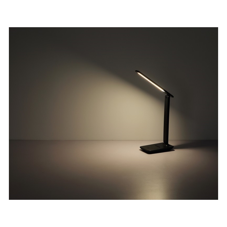 Globo - LED Dotykowa ściemnialna akumulatorowa lampa stołowa LED/5W/5V 2700/4000/6500K 1800 mAh czarna