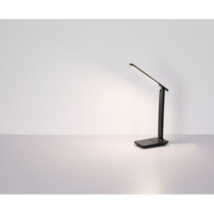 Globo - LED Dotykowa ściemnialna akumulatorowa lampa stołowa LED/5W/5V 2700/4000/6500K 1800 mAh czarna