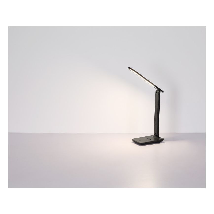 Globo - LED Dotykowa ściemnialna akumulatorowa lampa stołowa LED/5W/5V 2700/4000/6500K 1800 mAh czarna