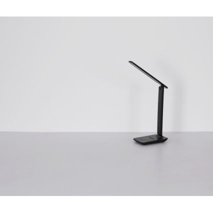 Globo - LED Dotykowa ściemnialna akumulatorowa lampa stołowa LED/5W/5V 2700/4000/6500K 1800 mAh czarna