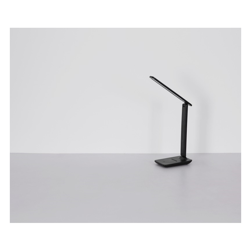 Globo - LED Dotykowa ściemnialna akumulatorowa lampa stołowa LED/5W/5V 2700/4000/6500K 1800 mAh czarna