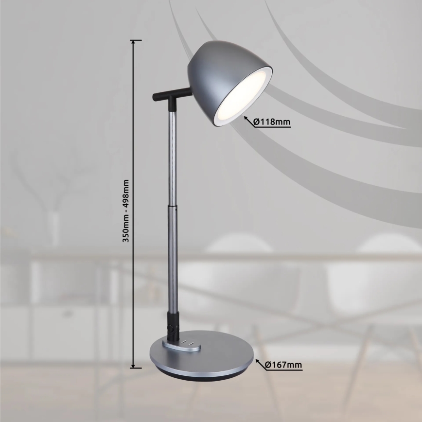 Globo - LED Ściemnialna lampa stołowa LED/7,5W/230V 3000K/4000K/6500K