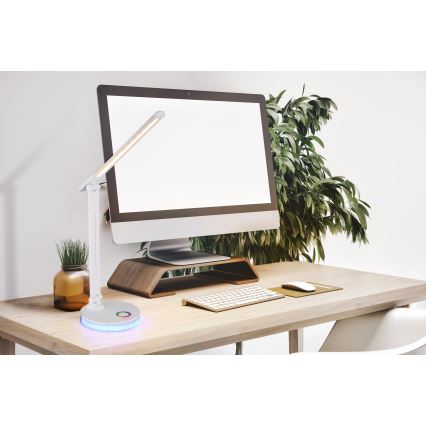 Globo - LED RGBW Ściemnialna dotykowa lampa stołowa LED/5W/230V + LED/2W 2700K/4000K/6500K biały