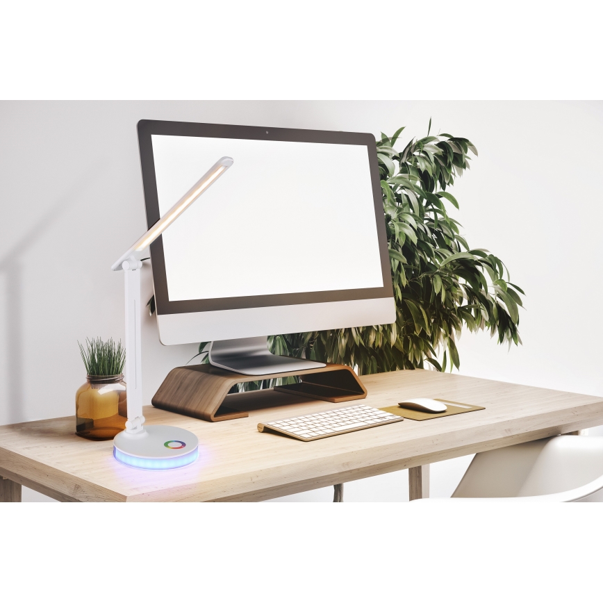 Globo - LED RGBW Ściemnialna dotykowa lampa stołowa LED/5W/230V + LED/2W 2700K/4000K/6500K biały