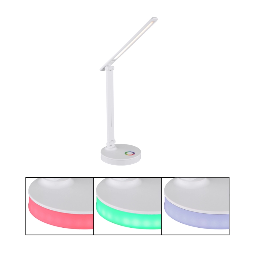 Globo - LED RGBW Ściemnialna dotykowa lampa stołowa LED/5W/230V + LED/2W 2700K/4000K/6500K biały