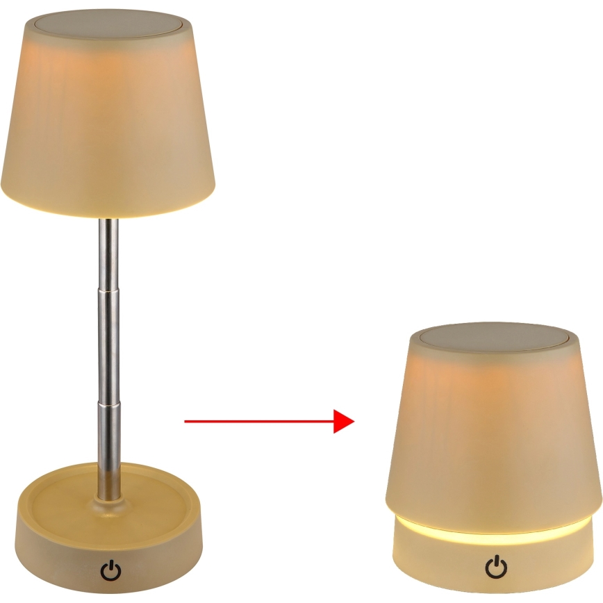 Globo - Dotykowa, ściemnialna, ładowalna lampka stołowa LED/1,2W/3V 1200 mAh