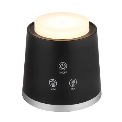 Globo - LED dotykowa lampa stołowa 4w1 ściemnialna LED/6W/3,7V 3000K/4000K/6500K 1500 mAh USB czarna