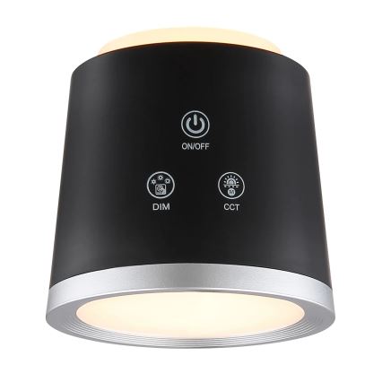 Globo - LED dotykowa lampa stołowa 4w1 ściemnialna LED/6W/3,7V 3000K/4000K/6500K 1500 mAh USB czarna