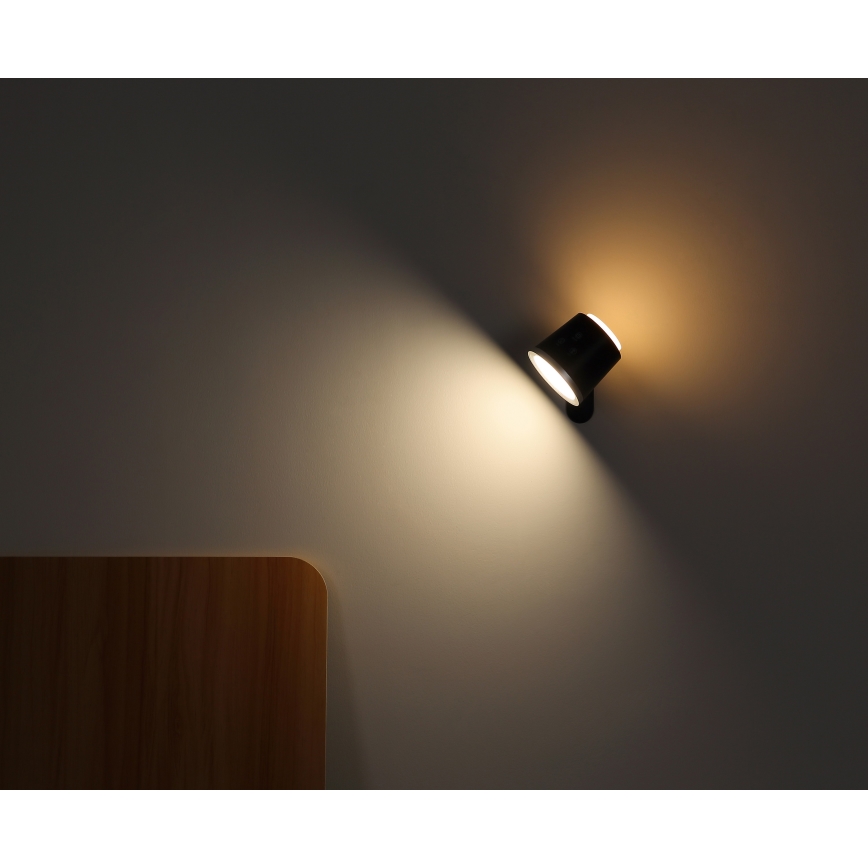 Globo - LED Ściemnialna dotykowa lampa stołowa 4w1 LED/6W/3,7V 3000K/4000K/6500K 1500 mAh USB czarna