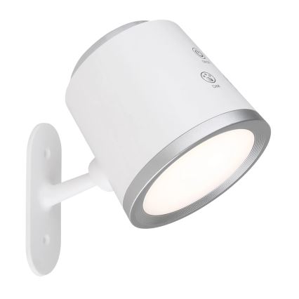 Globo - LED dotykowa lampa stołowa 4w1 ściemnialna LED/6W/3,7V 3000K/4000K/6500K 1500 mAh USB biała