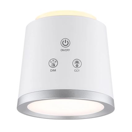 Globo - LED dotykowa lampa stołowa 4w1 ściemnialna LED/6W/3,7V 3000K/4000K/6500K 1500 mAh USB biała