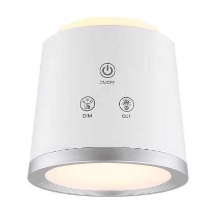 Globo - LED dotykowa lampa stołowa 4w1 ściemnialna LED/6W/3,7V 3000K/4000K/6500K 1500 mAh USB biała