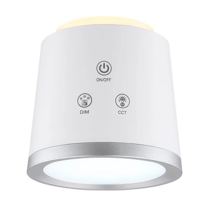 Globo - LED dotykowa lampa stołowa 4w1 ściemnialna LED/6W/3,7V 3000K/4000K/6500K 1500 mAh USB biała