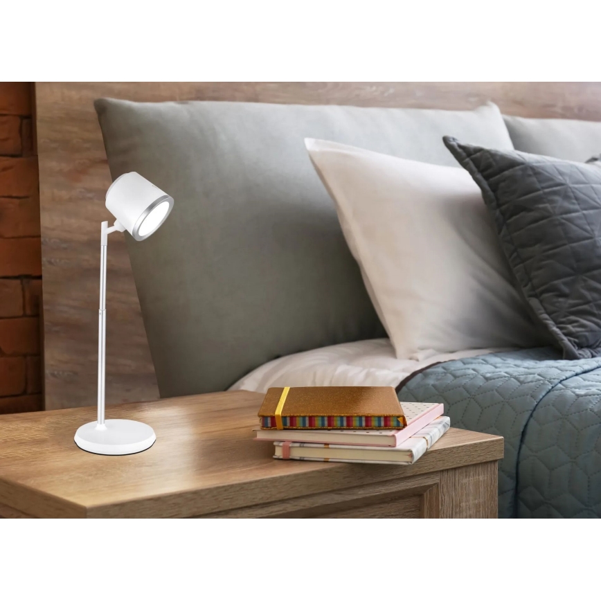 Globo - LED Ściemnialna dotykowa lampa stołowa 4w1 LED/6W/3,7V 3000K/4000K/6500K 1500 mAh USB biała