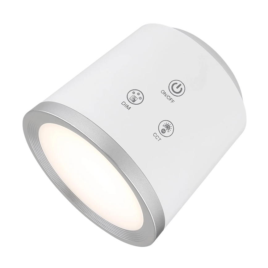 Globo - LED Ściemnialna dotykowa lampa stołowa 4w1 LED/6W/3,7V 3000K/4000K/6500K 1500 mAh USB biała