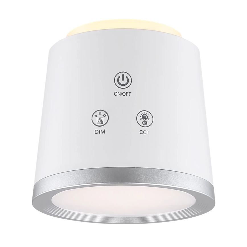 Globo - LED Ściemnialna dotykowa lampa stołowa 4w1 LED/6W/3,7V 3000K/4000K/6500K 1500 mAh USB biała