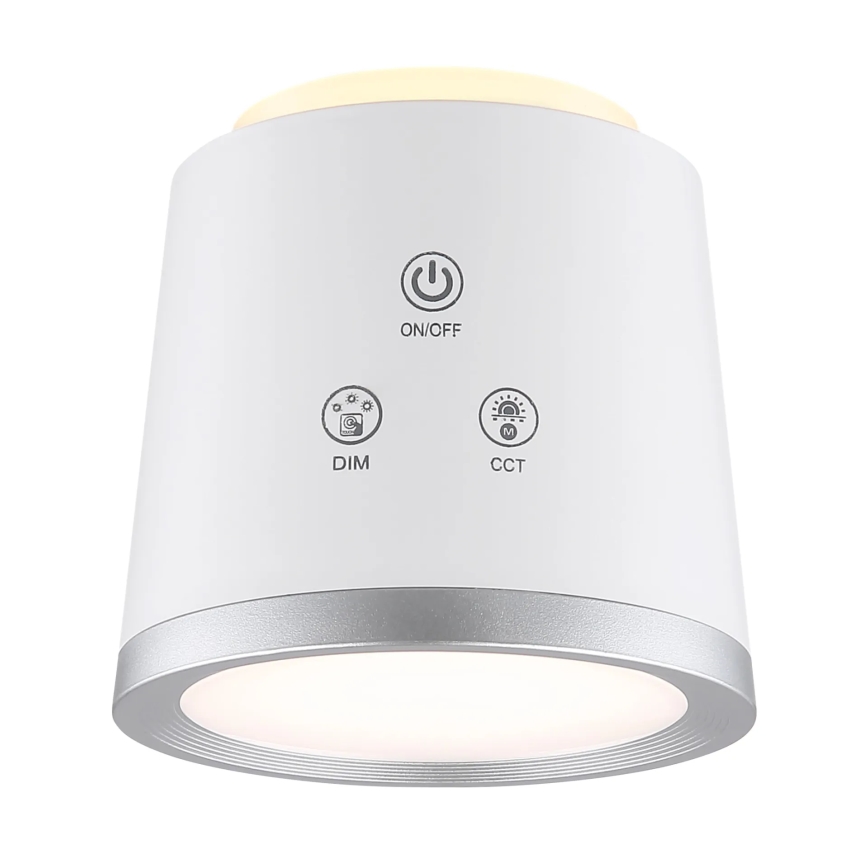 Globo - LED Ściemnialna dotykowa lampa stołowa 4w1 LED/6W/3,7V 3000K/4000K/6500K 1500 mAh USB biała