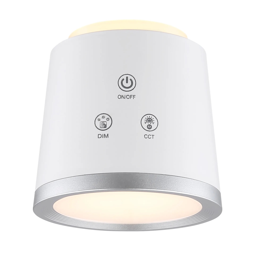 Globo - LED Ściemnialna dotykowa lampa stołowa 4w1 LED/6W/3,7V 3000K/4000K/6500K 1500 mAh USB biała