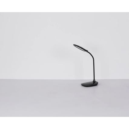 Globo - LED Ściemnialna dotykowa lampa stołowa LED/9W/230V 3000K/4000K/6500K CRI 90 czarna