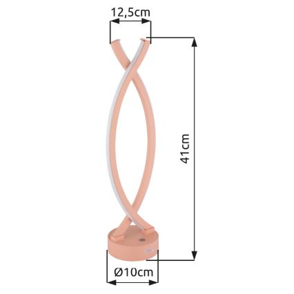 Globo - LED Ściemnialna dotykowa lampa stołowa LED/1W/3,7V 3000K 1800 mAh USB różowa