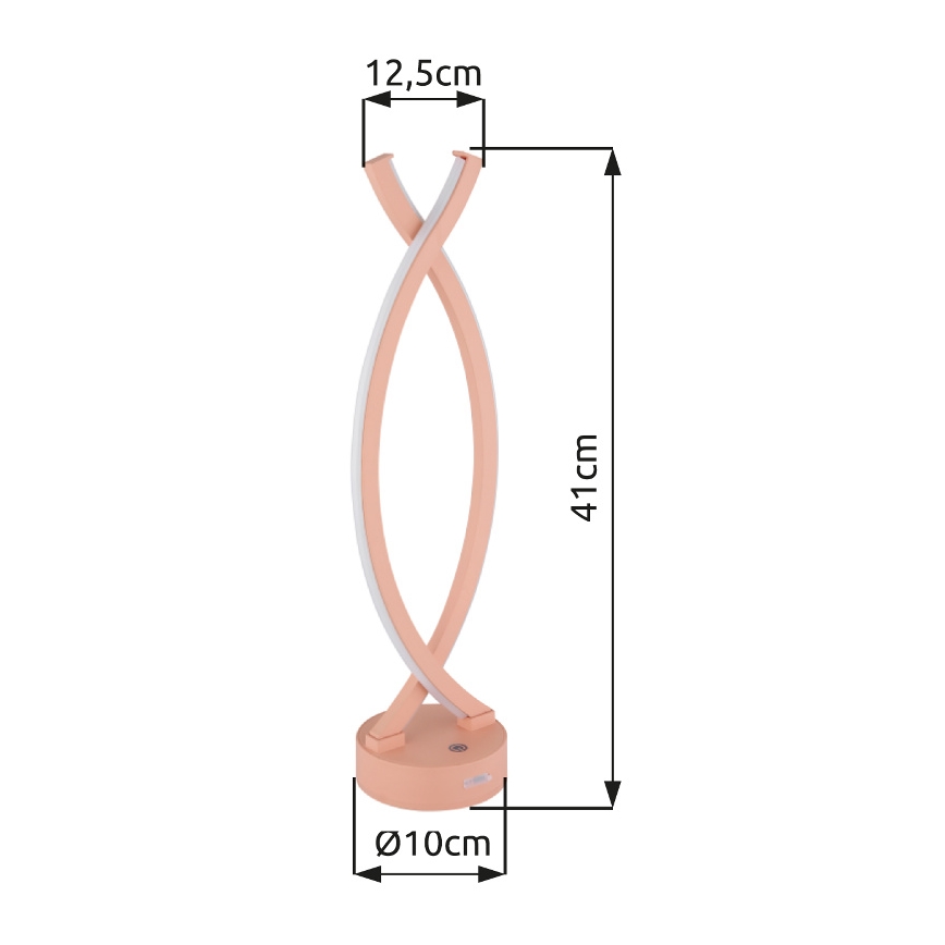 Globo - LED Ściemnialna dotykowa lampa stołowa LED/1W/3,7V 3000K 1800 mAh USB różowa
